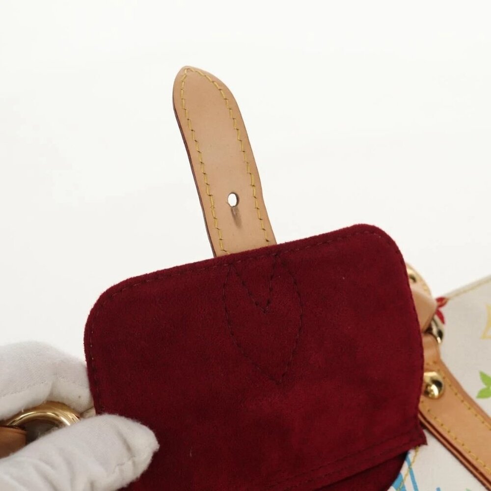 LOUIS VUITTON Monogram Multicolor Aurelia MM Tote Bag White M40094 Auth ka465V - Picture 12 of 16